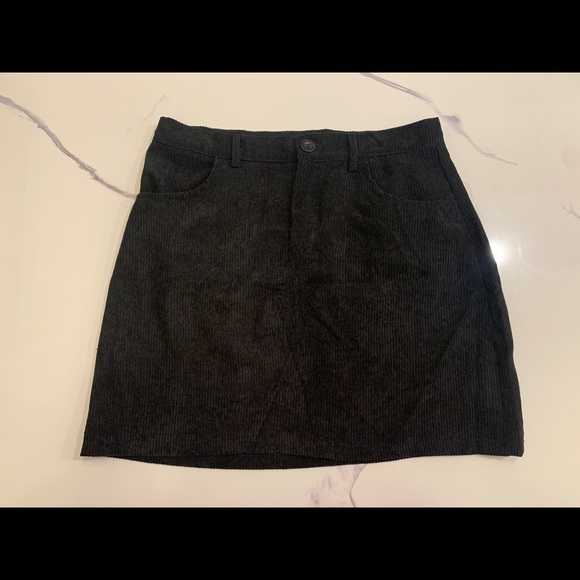 NWOT Black Corduroy Skirt - Picture 3 of 5